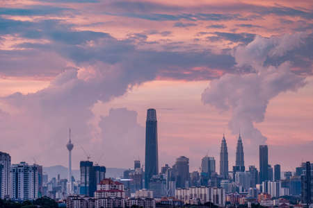 Kuala Lumpur skylineのeditorial素材