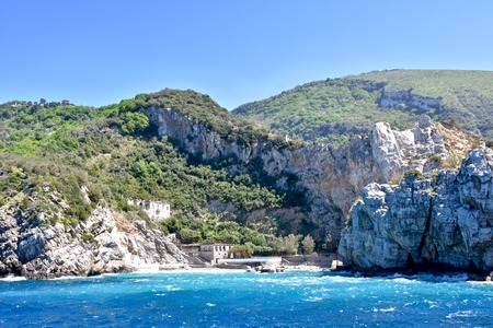 The beautiful landscape of the Amalfi coastの写真素材