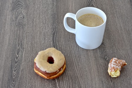 Coffee and donutsの写真素材
