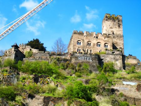 Rhines Castle Germany Close Upの写真素材