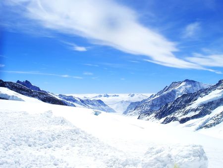 Interlaken Switzerland Snow Mountain