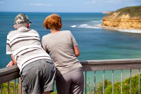 Retired couple enjoying their free timeの写真素材
