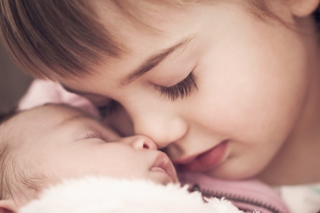 sibling loveの写真素材