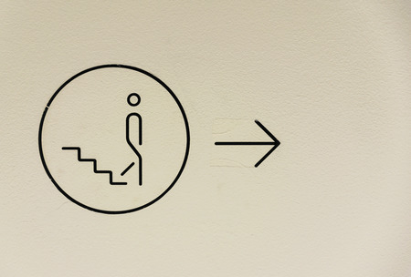 Sign of descent of stairs