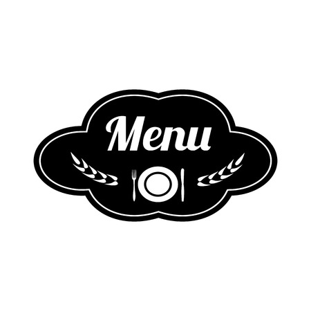 Restaurant . Food service vector  design template.  Insignia, , label or badge vector design element, business sign template.のイラスト素材