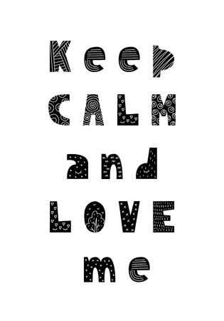 Children's poster in Scandinavian style. Vector illustrationのイラスト素材