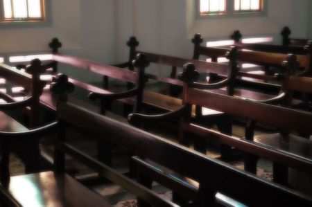 Interior of Church - Prayers Hallの写真素材