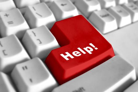 Red Help on Keyboard