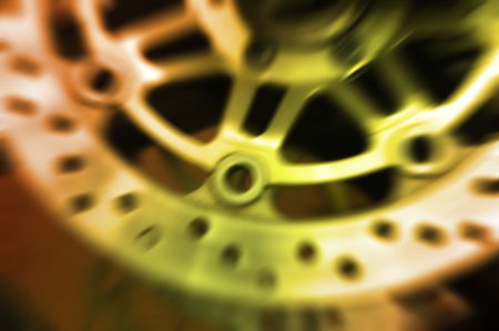 Wheel of MotorCycleの写真素材