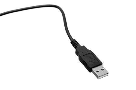 Close up of a USB Connector (clipping path)の写真素材