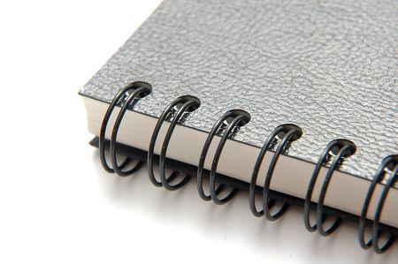 Closeup of Ring Bind Black Book