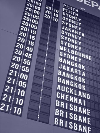 Airport Related - Departure Boardの写真素材