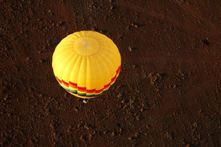 Sports : Ballooning over Red Earthの写真素材