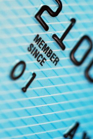 Closeup of credit card detail. Low Depth of Fieldの写真素材