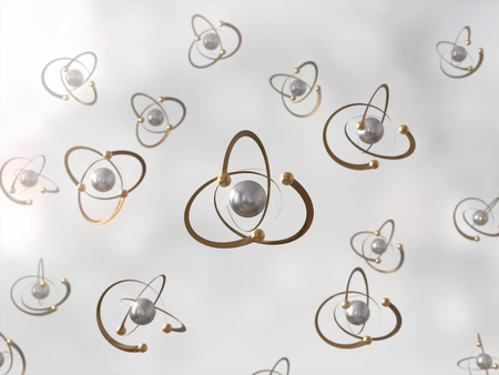 Science Atom Molecule DNA Model Structure,3d rendering,の写真素材