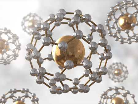 Science Atom Molecule DNA Model Structure,3d rendering,