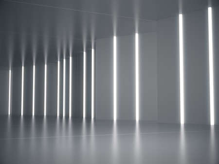 Abstract structure,Product showcase background,Long tunnel,Long corridor with light glow.3D...