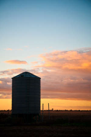 Sunset Siloの写真素材