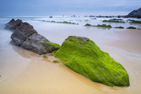 landscape of coast in the Cantabrian Sea