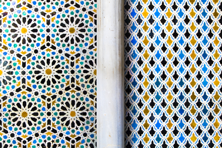 colored tiles morocco