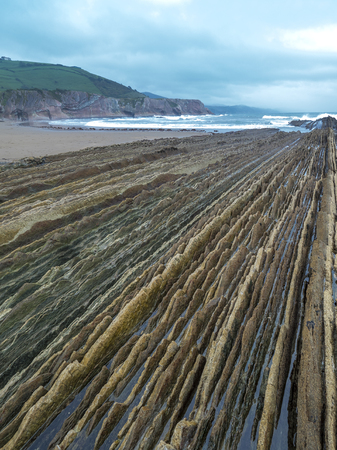 stone lines on the coast