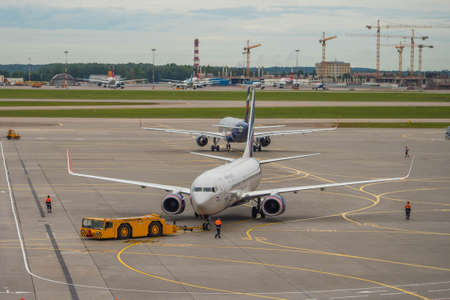 Moscow, Russia, August 2018, international airport