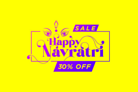 Happy Navratri Festival Offer, Template, Banner, Logo Design, Icon, Poster, Unit, Label, Web Header, Vector, illustration, Tag, Diwali Celebration background.のイラスト素材