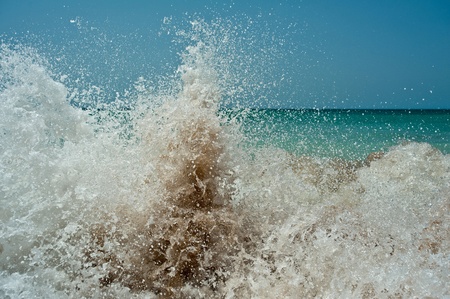 Powerful wave, Spainの写真素材