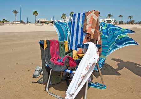 Ready for beach, Spainの写真素材