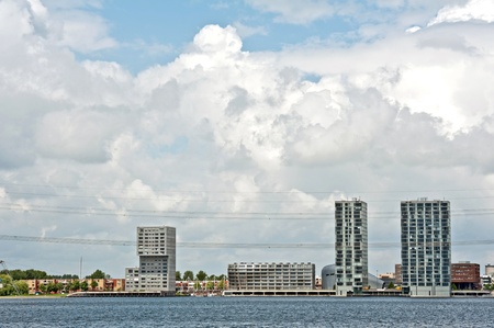 Skyline under clouds, Holland