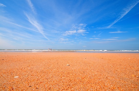 Women enjoying beach in summer, Hollandの写真素材