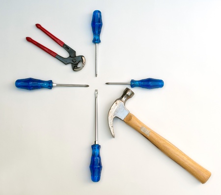 Tools lined upの写真素材