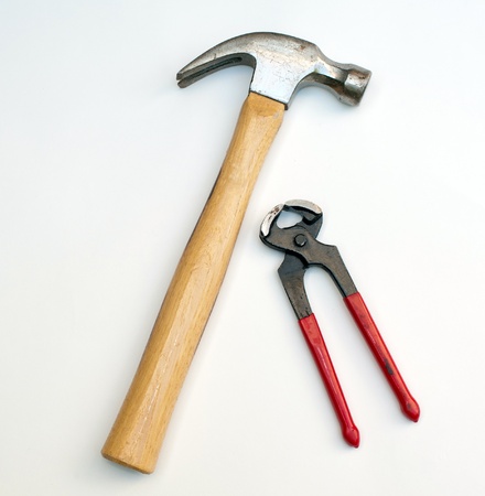 Hammer and pincerの写真素材