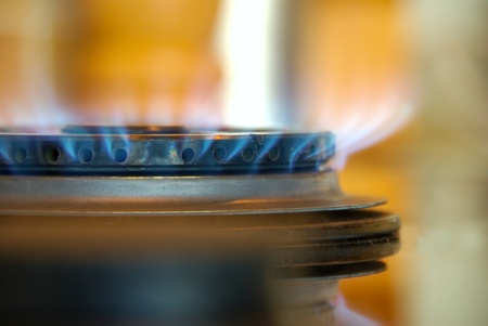 Fire in the kitchenの写真素材