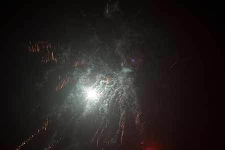 Fireworks at New Yearの写真素材