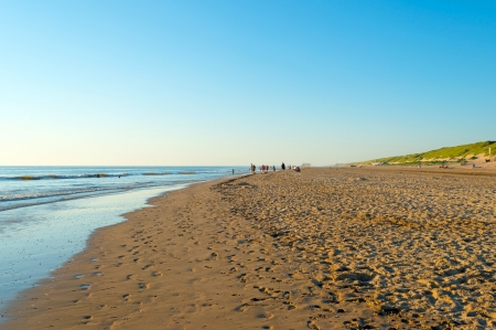 Sunset at sea in summerの写真素材