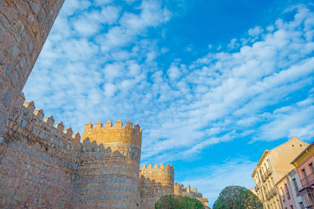 Medieval wall around the city of Avilaのeditorial素材
