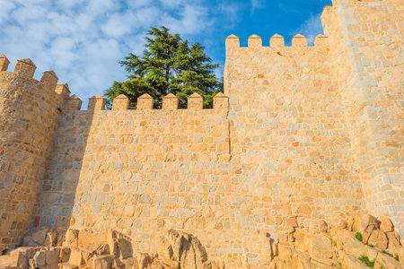 Medieval wall around the city of Avilaのeditorial素材