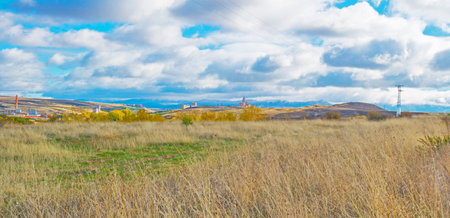 Skyline of the city of Segoviaのeditorial素材