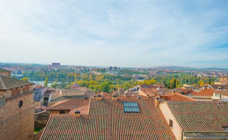 View of the historic city of Salamancaのeditorial素材