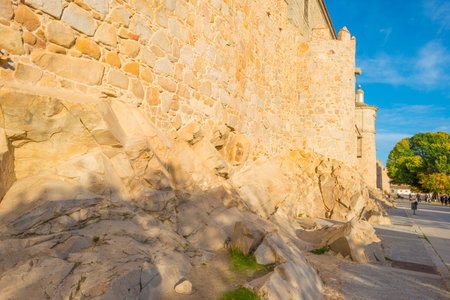 Medieval wall around the city of Avilaのeditorial素材