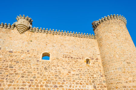 Detail of a castle in sunlightのeditorial素材