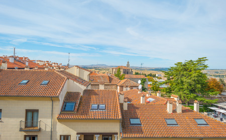 The medieval city of Avila in Spainの写真素材