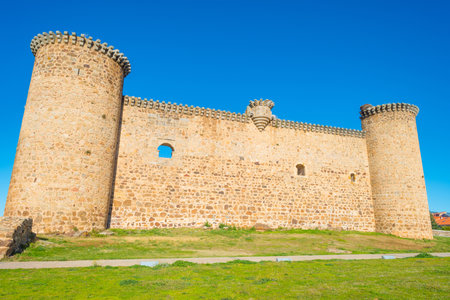 Detail of a castle in sunlightのeditorial素材