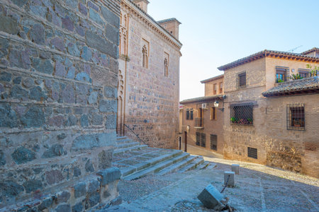Alley in the medieval city of Toledoのeditorial素材