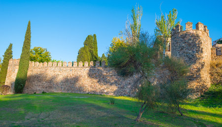 Medieval wall of the city of Toledoのeditorial素材