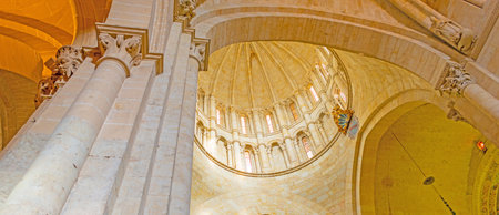Detail of the interior of a cathedralのeditorial素材