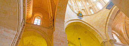Detail of the interior of a cathedralのeditorial素材