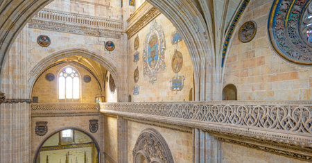 Detail of the interior of a cathedralのeditorial素材