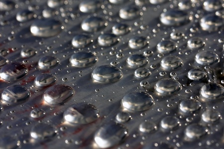 water drops, selective focusの写真素材